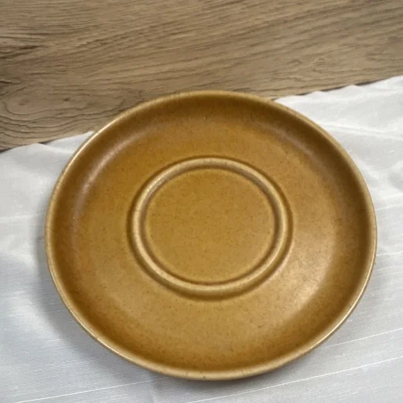 Langley Ceramic Pottery Handled Brown Round Bowl and Plate Set England - Picture 3 of 5